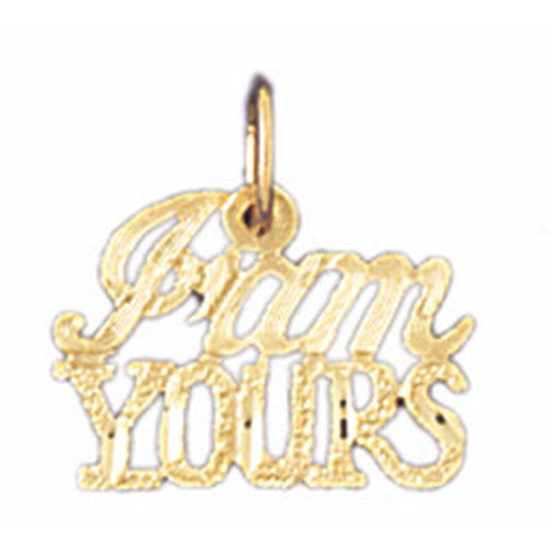 Dazzlers Jewelry I Am Yours Pendant Necklace Charm Bracelet in Yellow, White or Rose Gold 10693, MP…