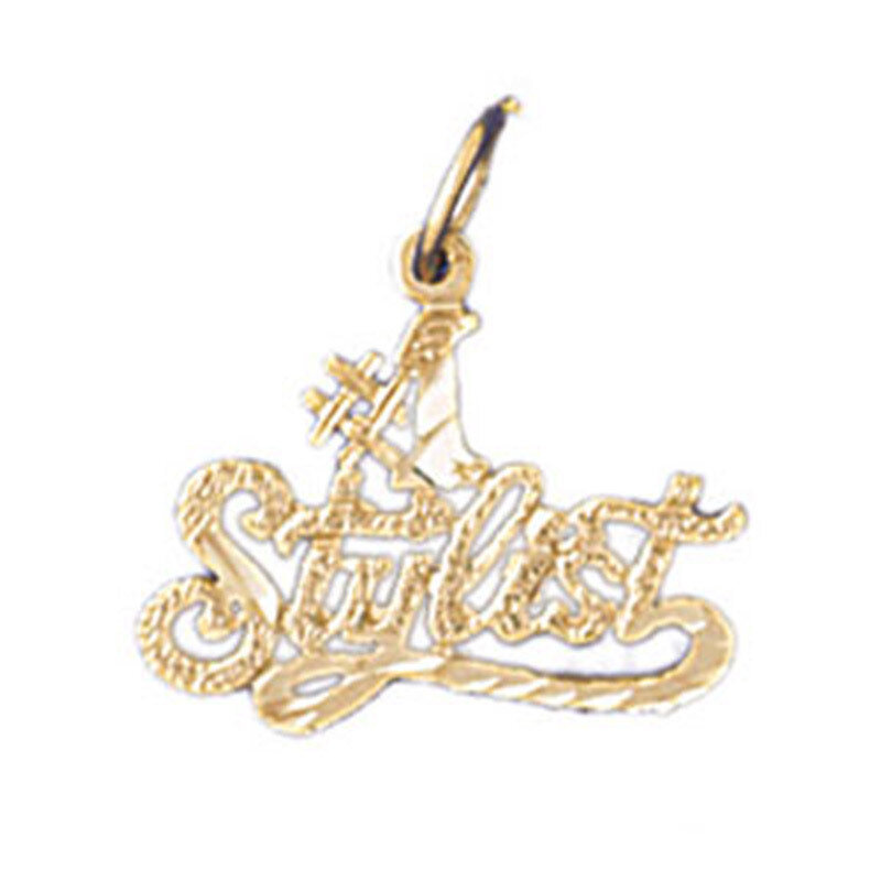 Dazzlers Jewelry #1 Stylist Pendant Necklace Charm Bracelet in Yellow, White or Rose Gold 10740, MP…