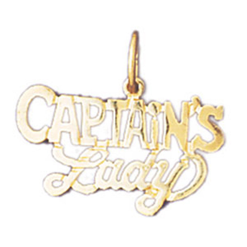 Captain'S Lady Pendant Necklace Charm Bracelet in Yellow, White or Rose Gold 10895