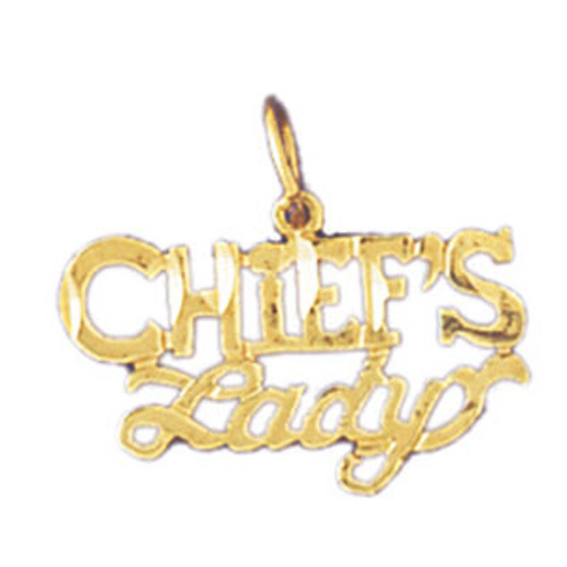 Chief'S Lady Pendant Necklace Charm Bracelet in Yellow, White or Rose Gold 10899