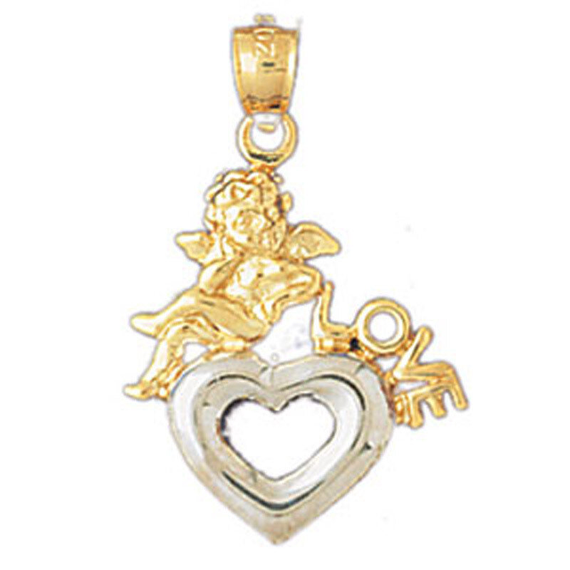 Love Pendant Necklace Charm Bracelet in Yellow, White or Rose Gold 10966