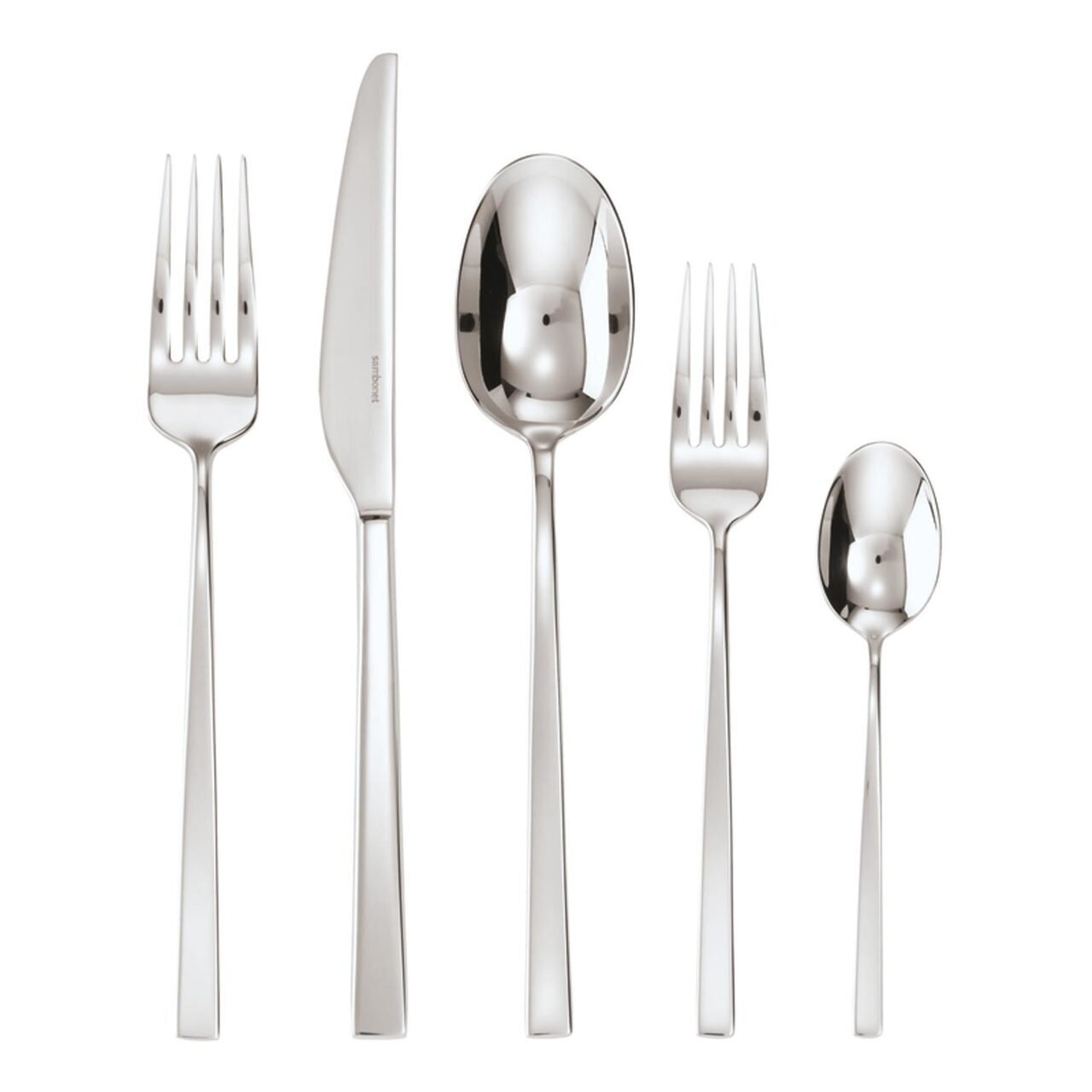 Sambonet Linea Q 5 Piece Place Setting Hollow Handle 52530-94, MPN: 52530-94, 790955900257