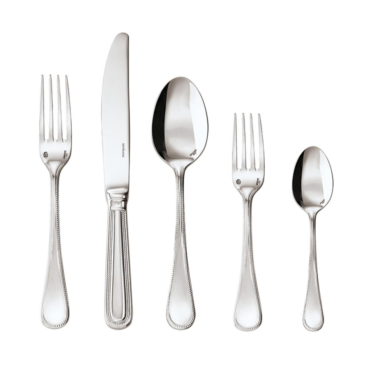 Sambonet Perles 5 Piece Place Setting Hollow Handle 52502-94, MPN: 52502-94, 790955886582