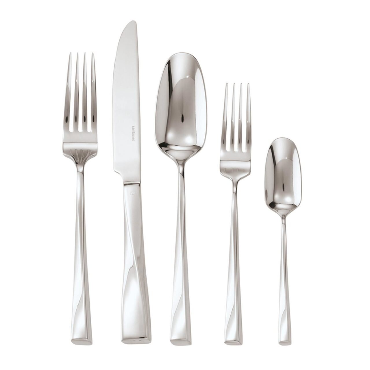 Sambonet Twist 5 Piece Place Setting Hollow Handle 52526-94, MPN: 52526-94, 790955867901
