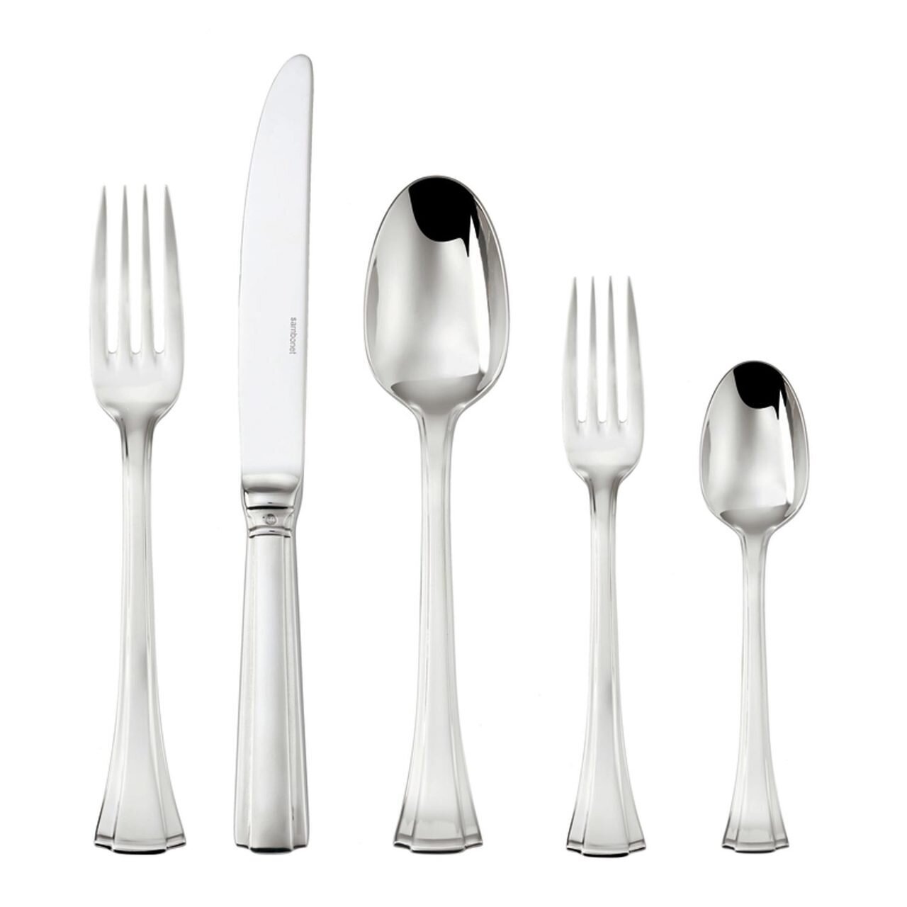 Sambonet Continental 5 Piece Place Setting Solid Handle 52724-93, MPN: 52724-93, 790955904101