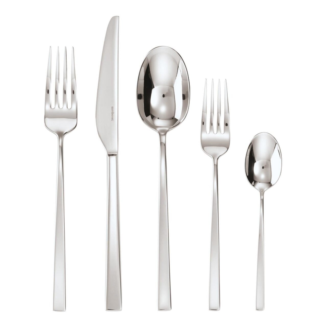 Sambonet Linea Q 5 Piece Place Setting Hollow Handle 52730-94, MPN: 52730-94, 790955258358