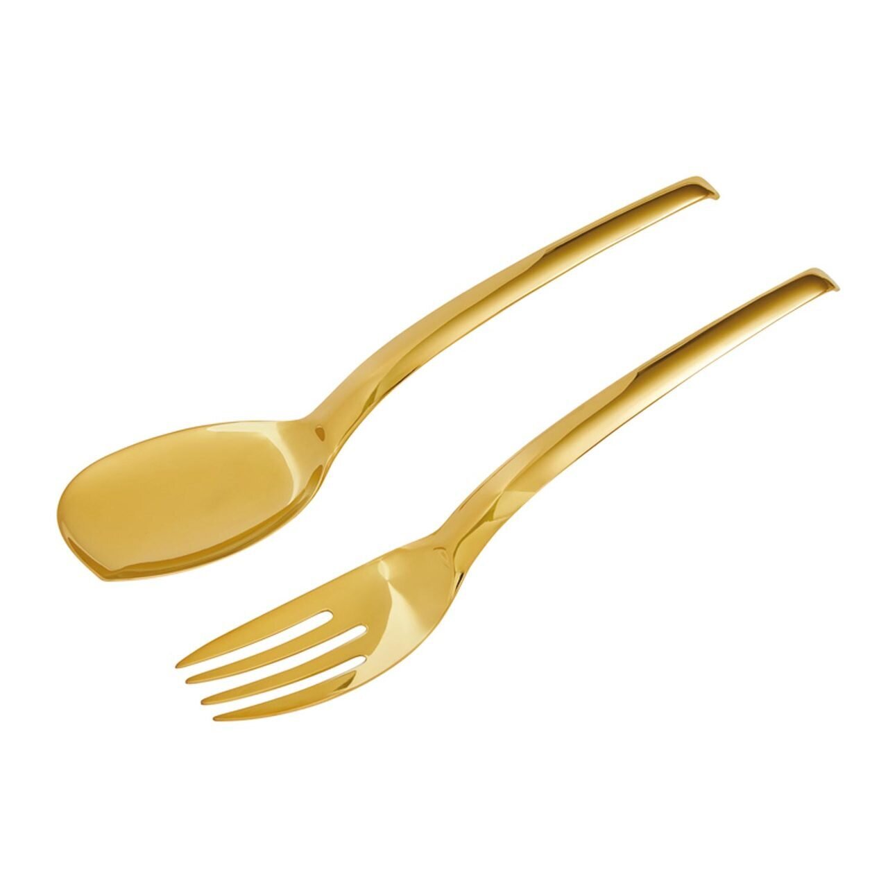 Sambonet Living Serving Spoon And Fork Set 52750G44