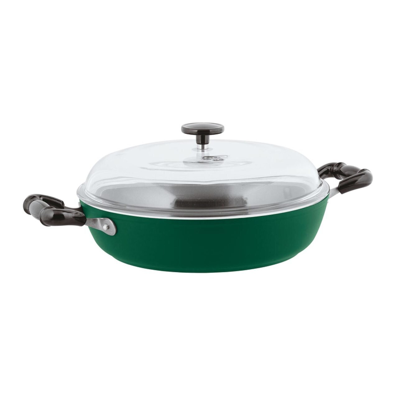 Sambonet Quarzo Nero Nonstick Saute Pan 2 Handles Green 11 Inch 122 Oz. 3.8 Qts 51015G78, MPN: 5101…