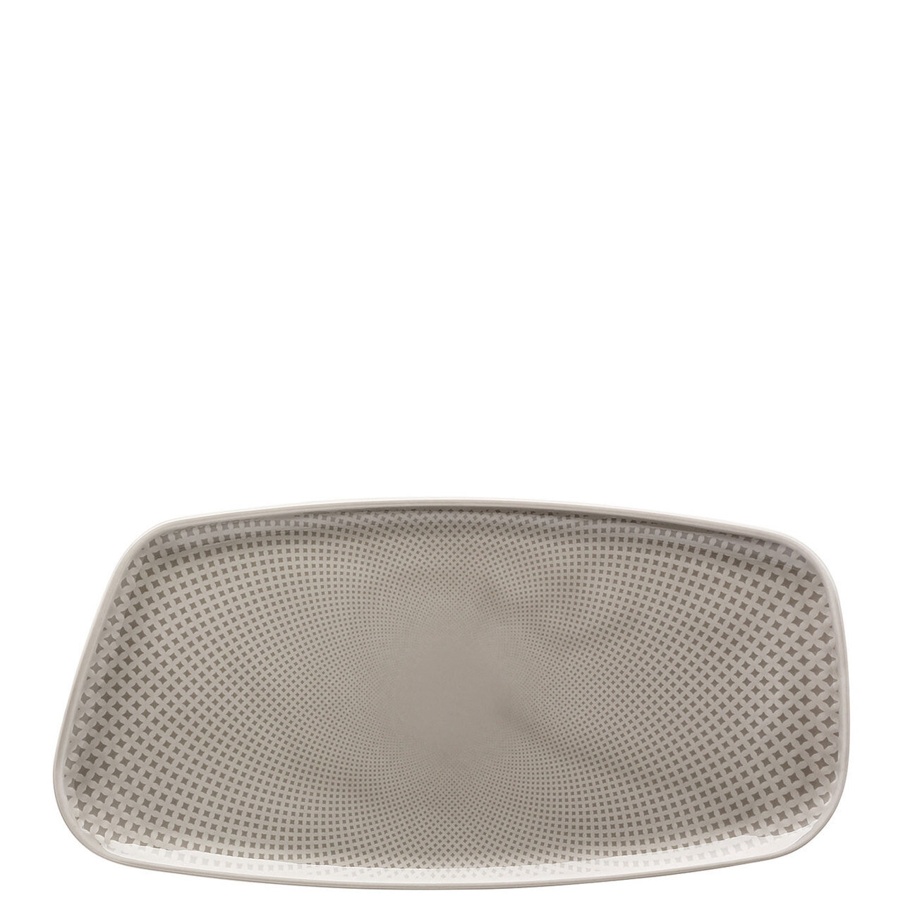 Rosenthal Junto Pearl Grey Platter Rectangular 11 3/4 x 6 Inch