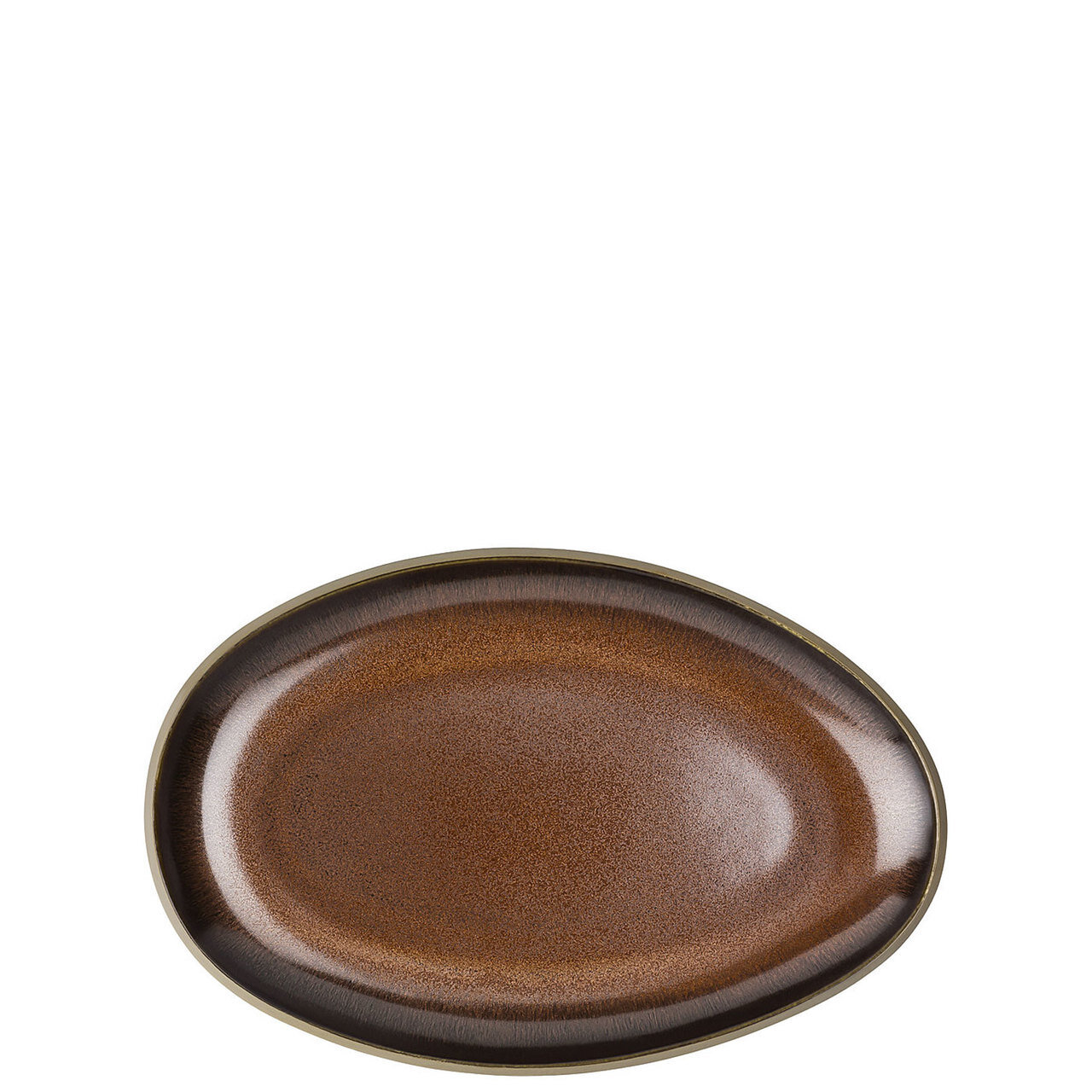 Rosenthal Junto Bronze Stoneware Platter Flat 9 7/8 Inch