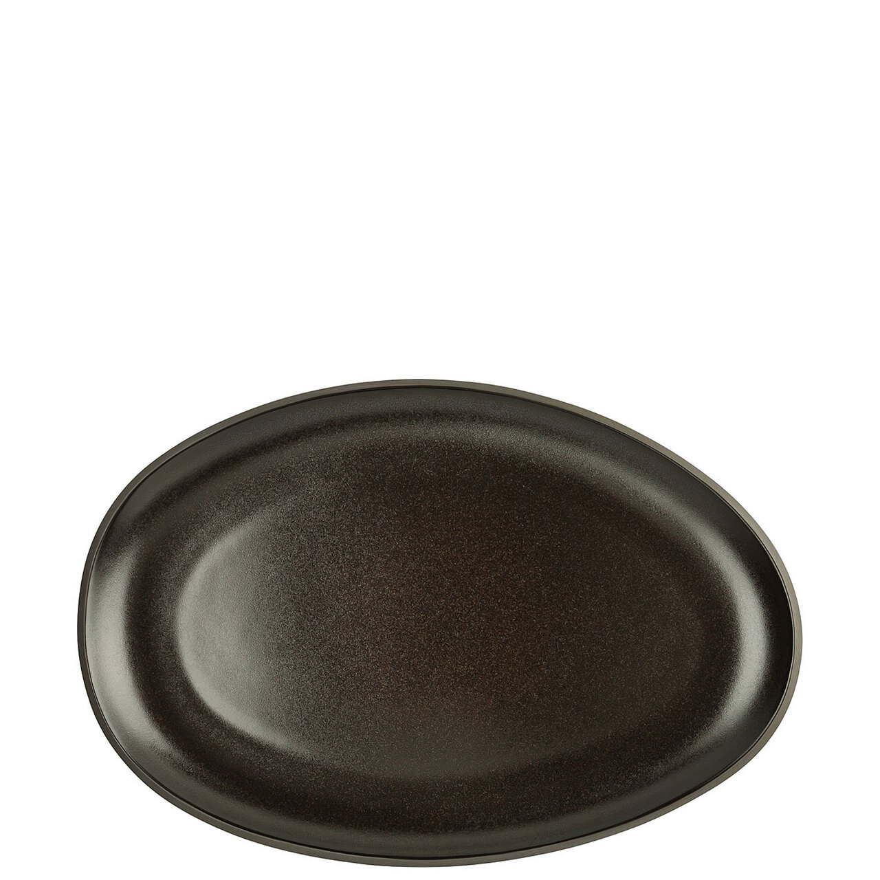 Rosenthal Junto Slate Grey Stoneware Platter Oval 11 Inch