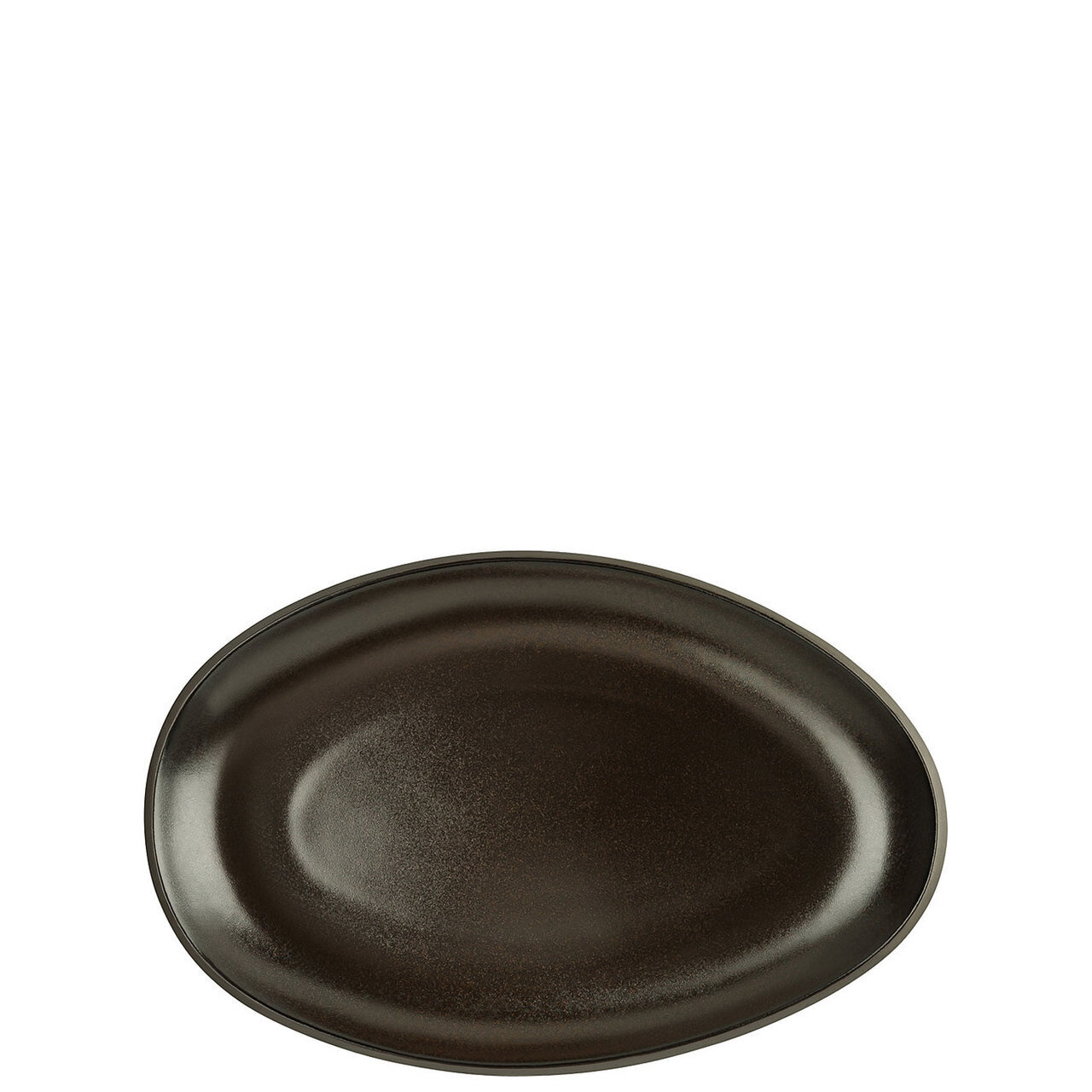 Rosenthal Junto Slate Grey Stoneware Platter Oval 9 7/8 Inch