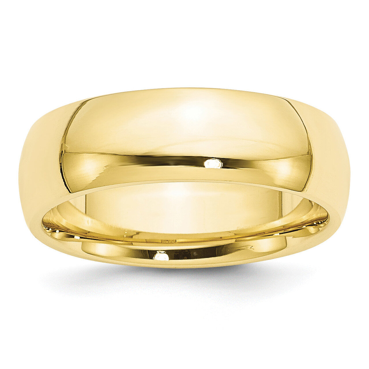 7mm Standard Comfort Fit Band 10k Yellow Gold 1CF070 Engravable
