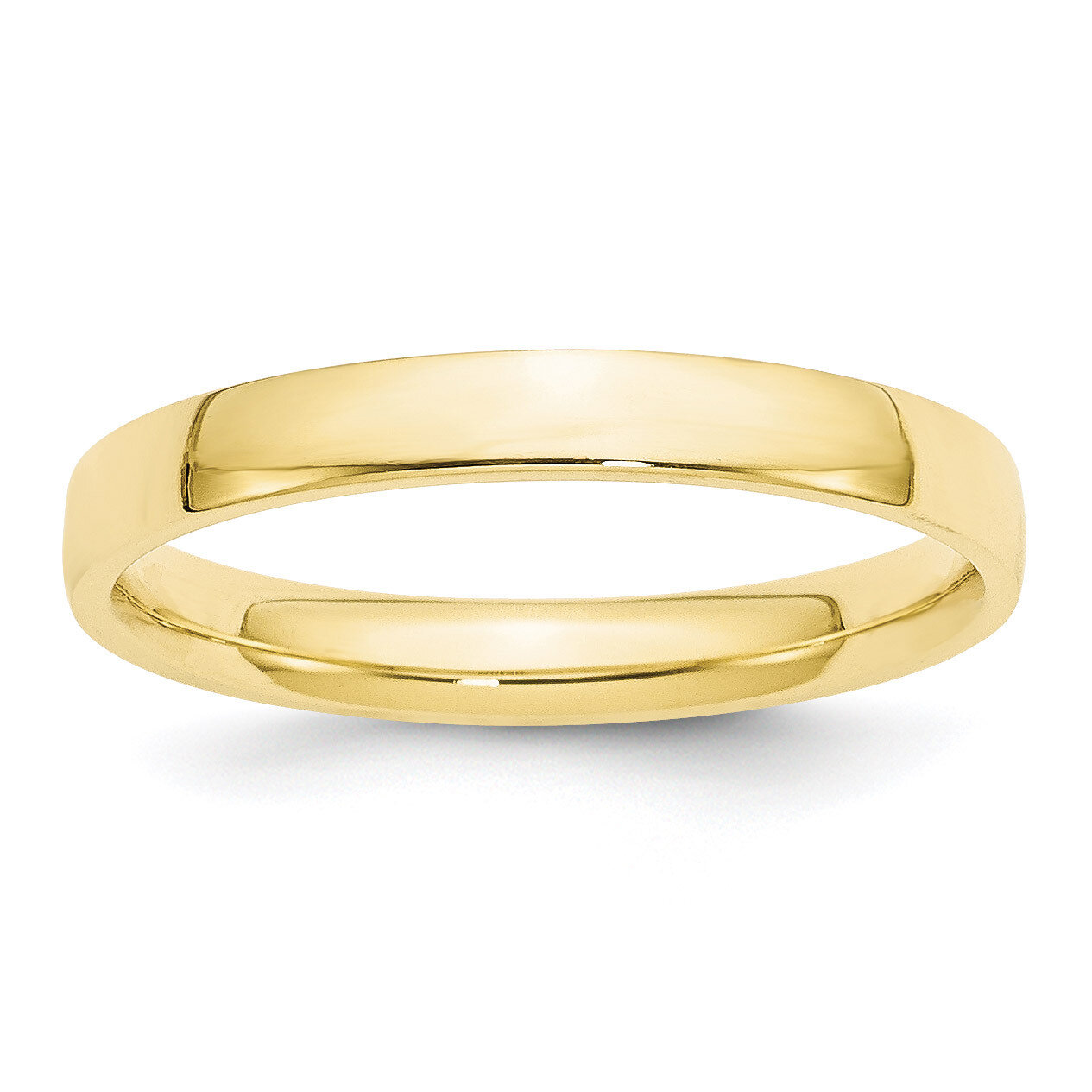 3mm Lightweight Comfort Fit Band 10k Yellow Gold 1CFL030 Engravable