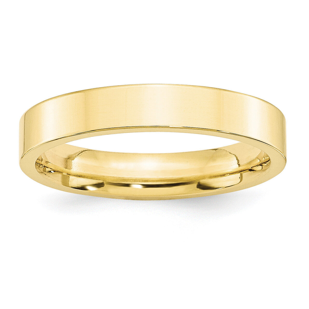 4mm Standard Flat Comfort Fit Band 10k Yellow Gold 1FLC040 Engravable, MPN: 1FLC040, 886774445526