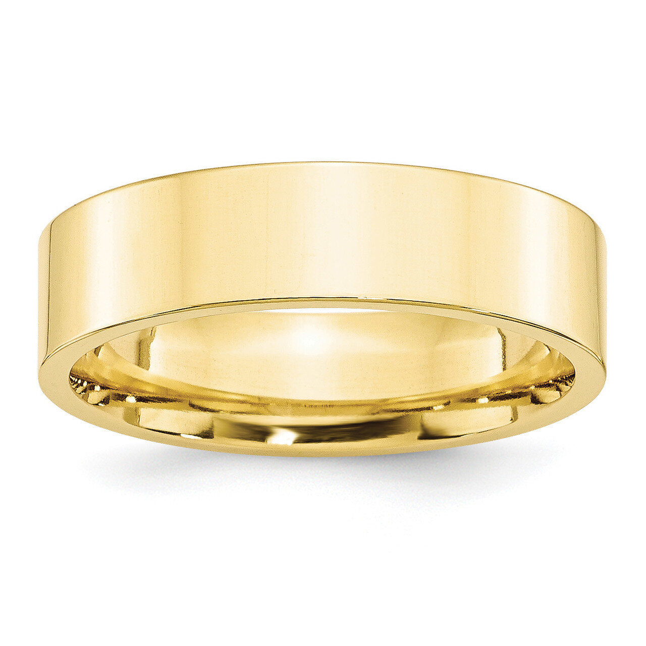 6mm Standard Flat Comfort Fit Band 10k Yellow Gold 1FLC060 Engravable, MPN: 1FLC060, 886774445991