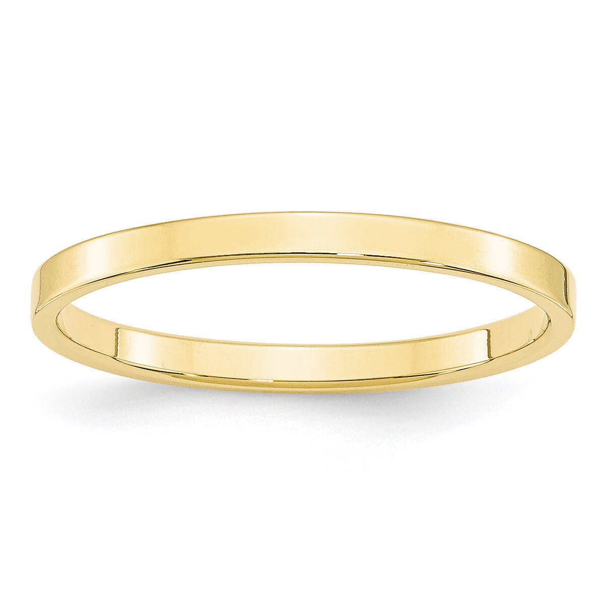 2mm Lightweight Flat Band 10k Yellow Gold 1FLL020 Engravable, MPN: 1FLL020, 886774306742