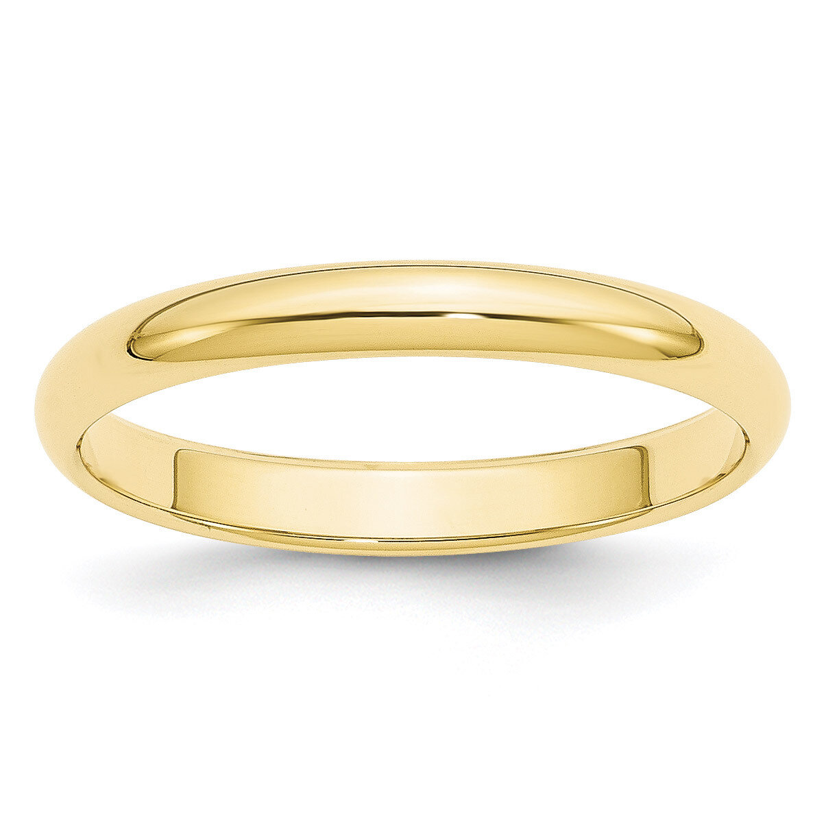 3mm Half Round Band 10k Yellow Gold 1HR030 Engravable, MPN: 1HR030, 886774449654