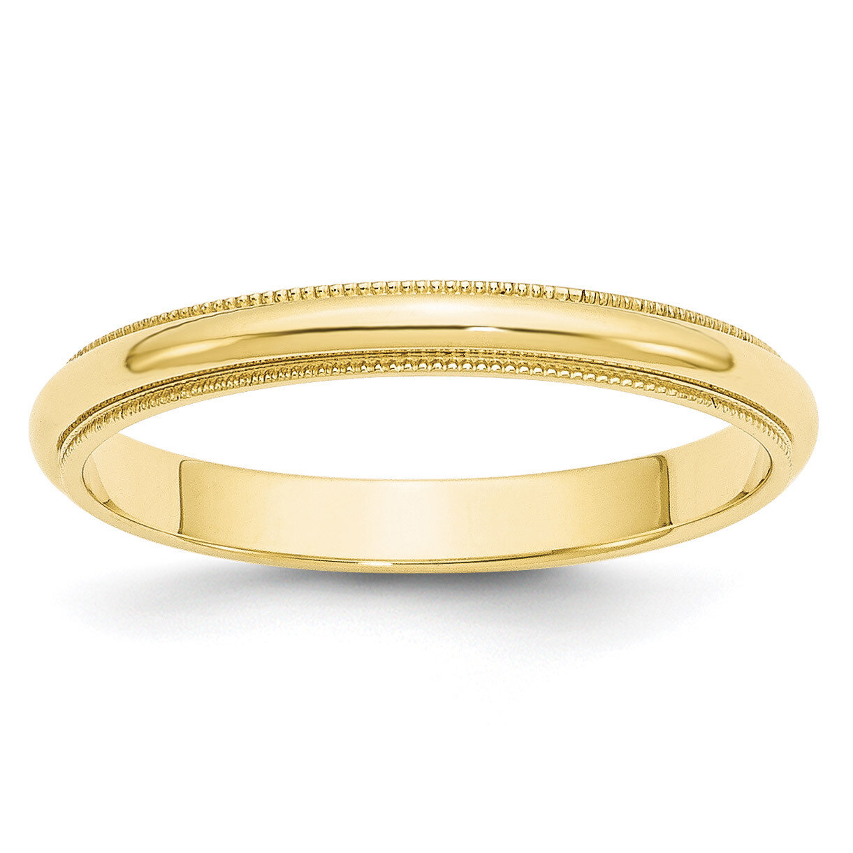 3mm Milgrain Half Round Band 10k Yellow Gold 1M030 Engravable, MPN: 1M030, 886774302676