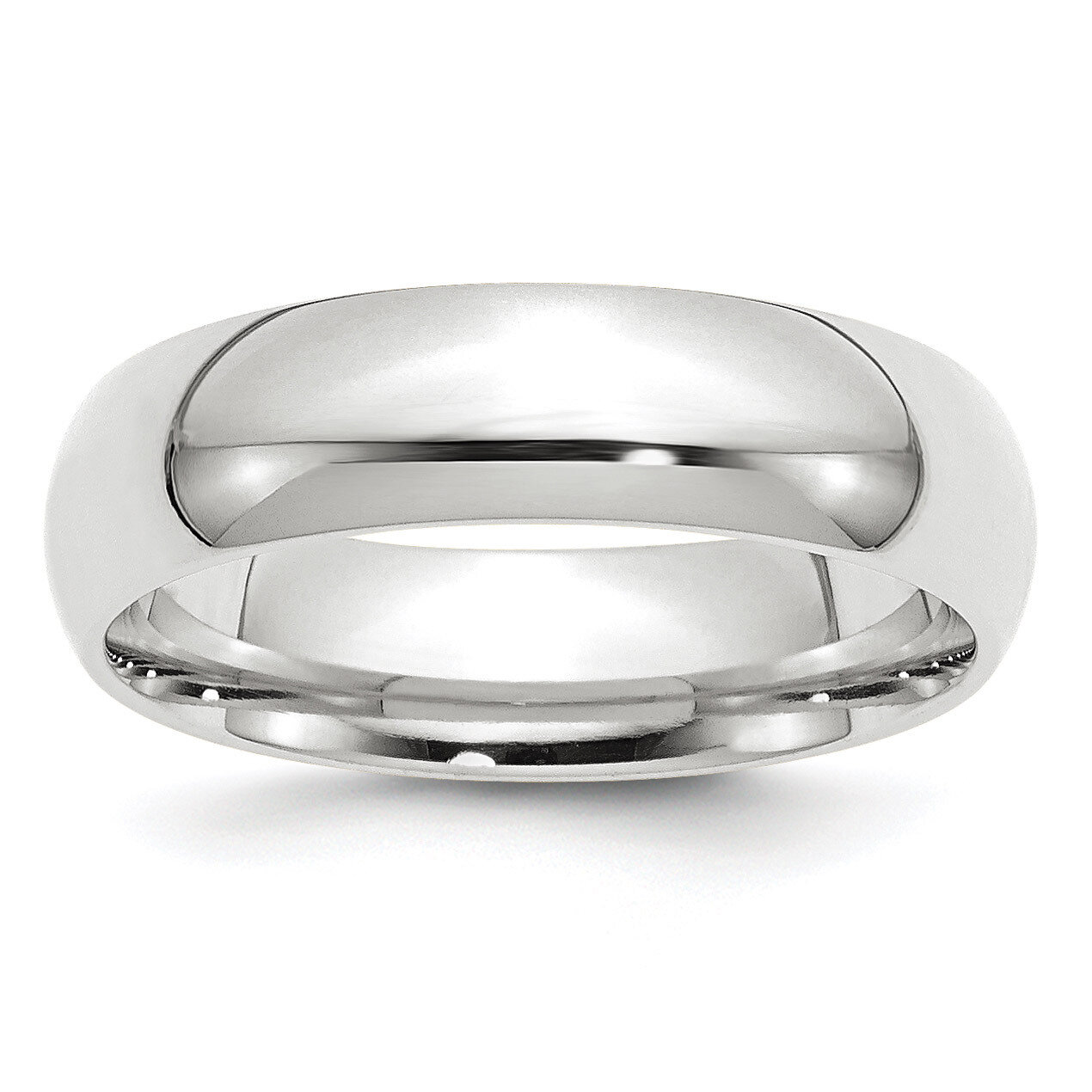 6mm Standard Comfort Fit Band 10k White Gold WCF060 Engravable, MPN: WCF060, 886774458571