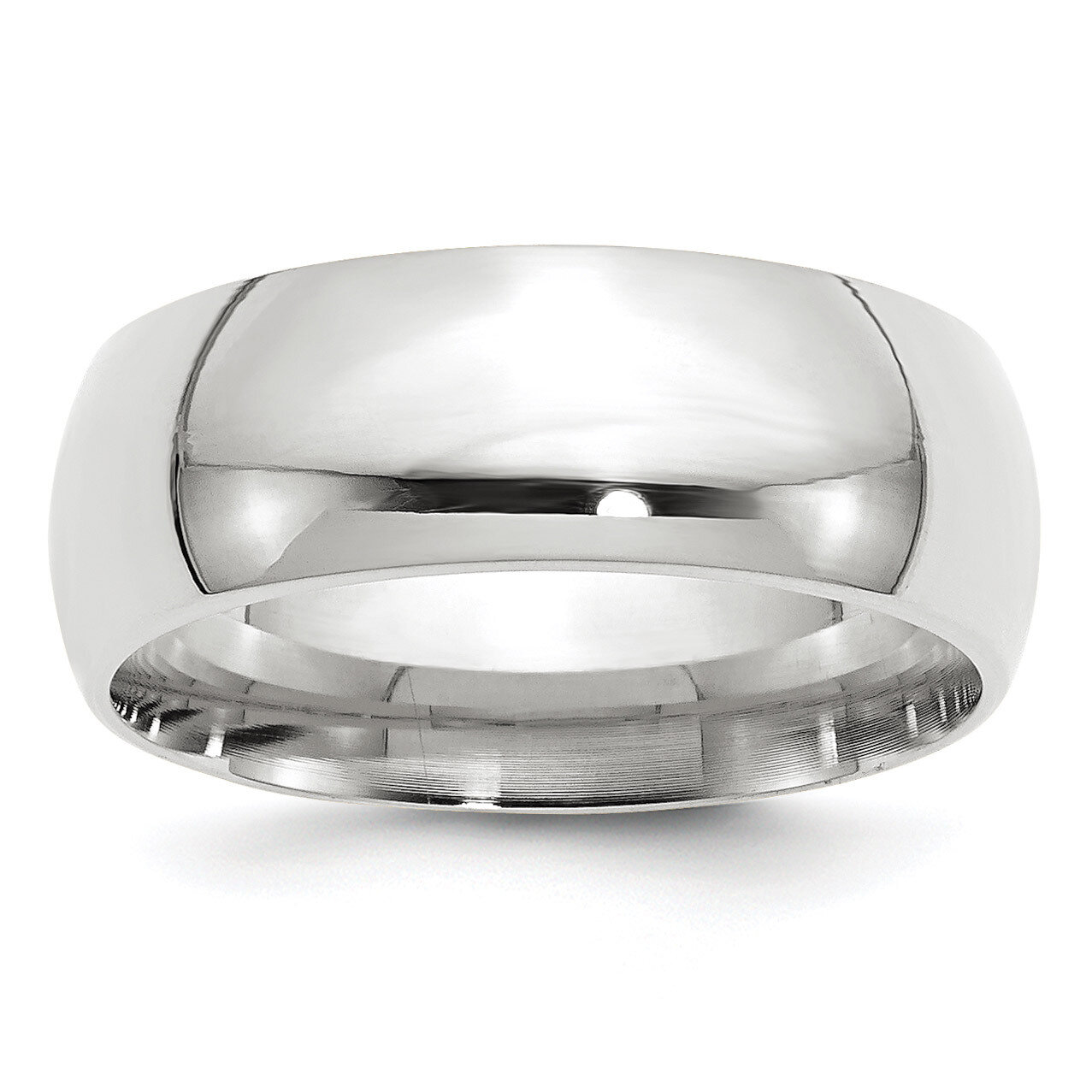 8mm Standard Comfort Fit Band 10k White Gold WCF080 Engravable, MPN: WCF080, 886774459080
