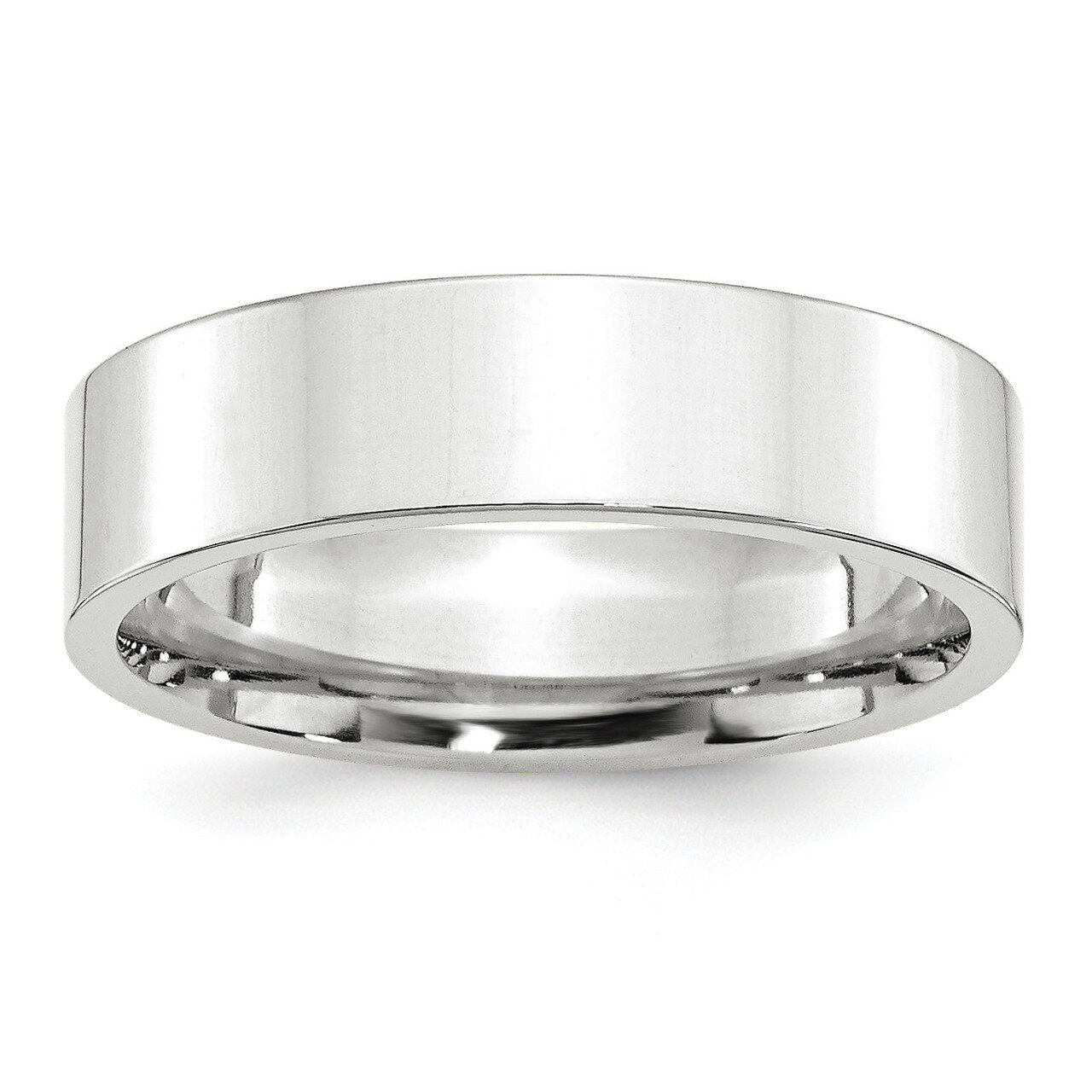 6mm Standard Flat Comfort Fit Band 10k White Gold WFLC060 Engravable, MPN: WFLC060, 886774462578