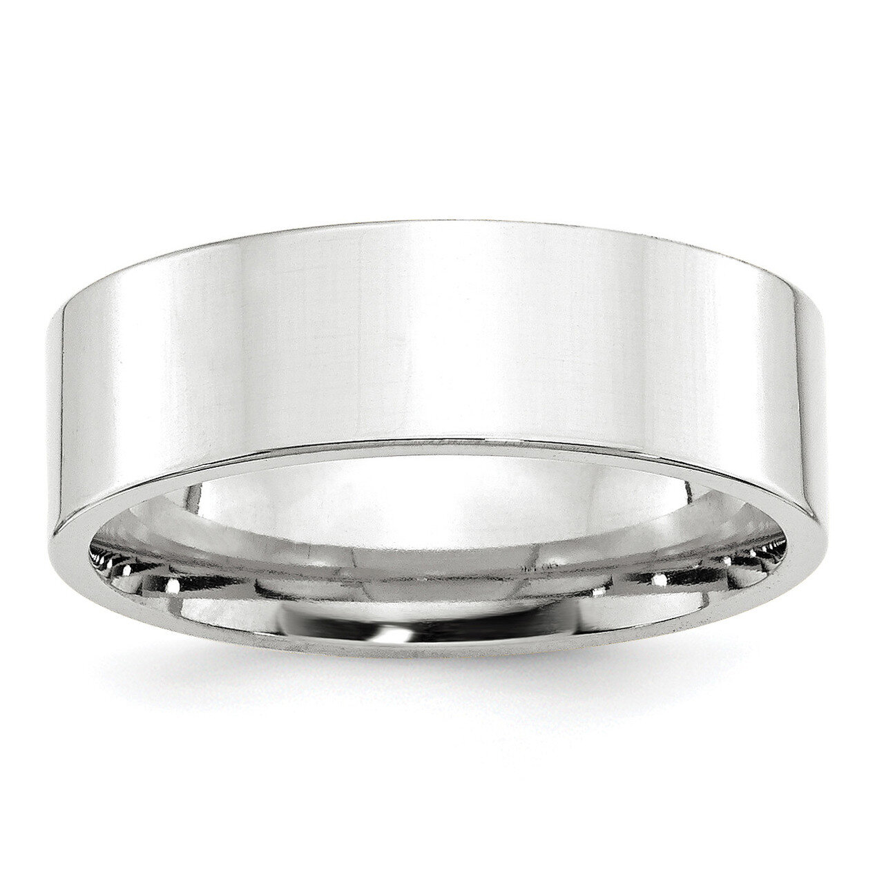 7mm Standard Flat Comfort Fit Band 10k White Gold WFLC070 Engravable, MPN: WFLC070, 886774462752
