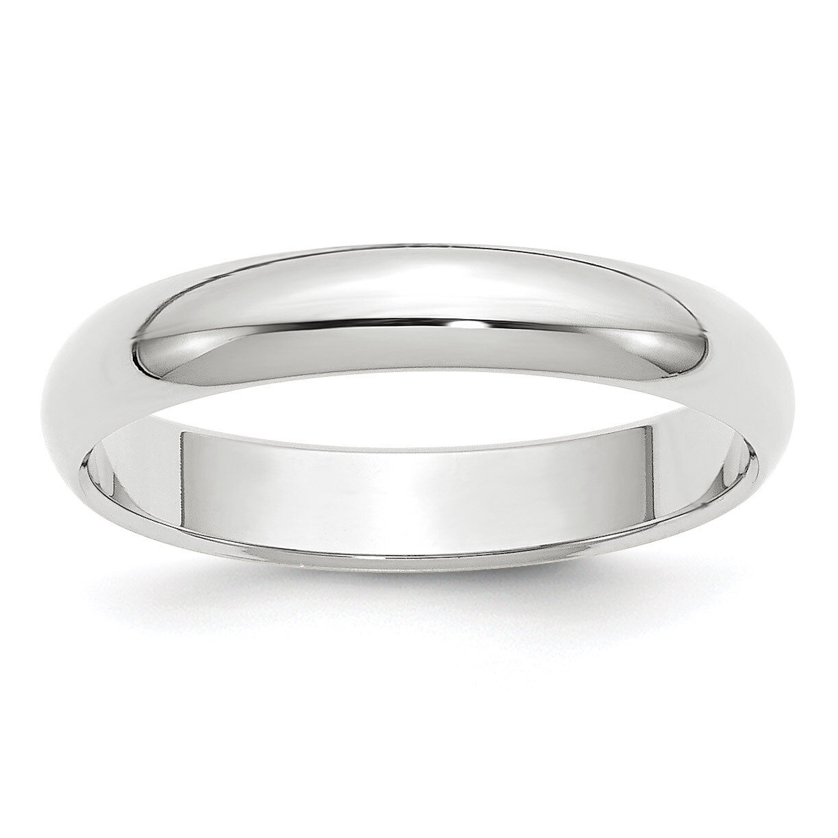 4mm Half Round Band 10k White Gold WHR040 Engravable, MPN: WHR040, 886774297491