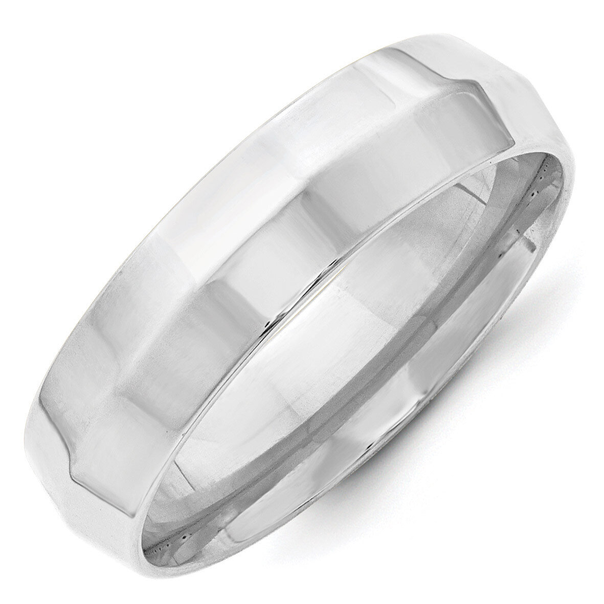 6mm Knife Edge Comfort Fit Band 10k White Gold WKEC060 Engravable, MPN: WKEC060, 886774470870