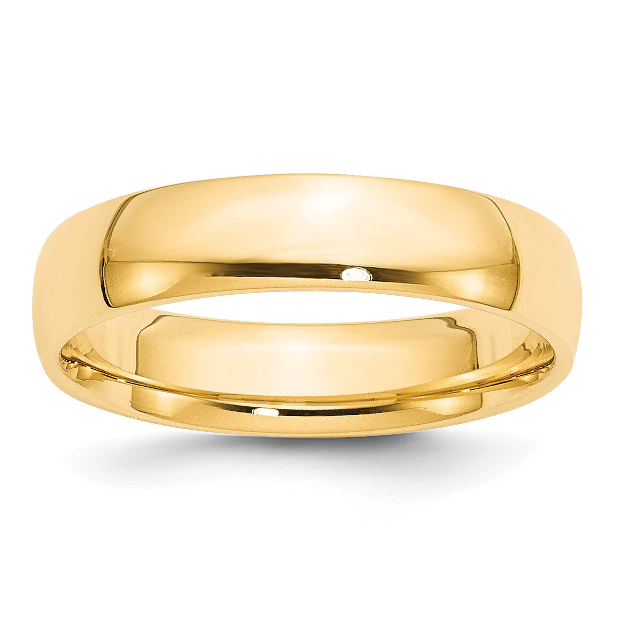 5mm Lightweight Comfort Fit Band 14k Yellow Gold CFL050 Engravable