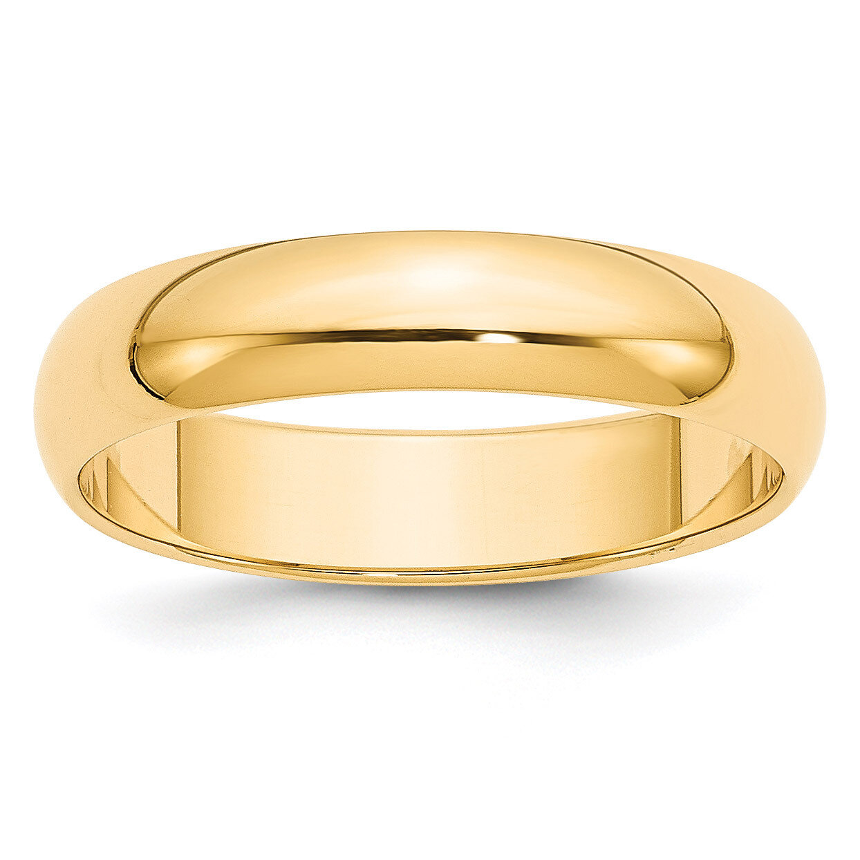 5mm Half-Round Wedding Band 14k Gold HR050 Engravable, MPN: HR050, 886774483054