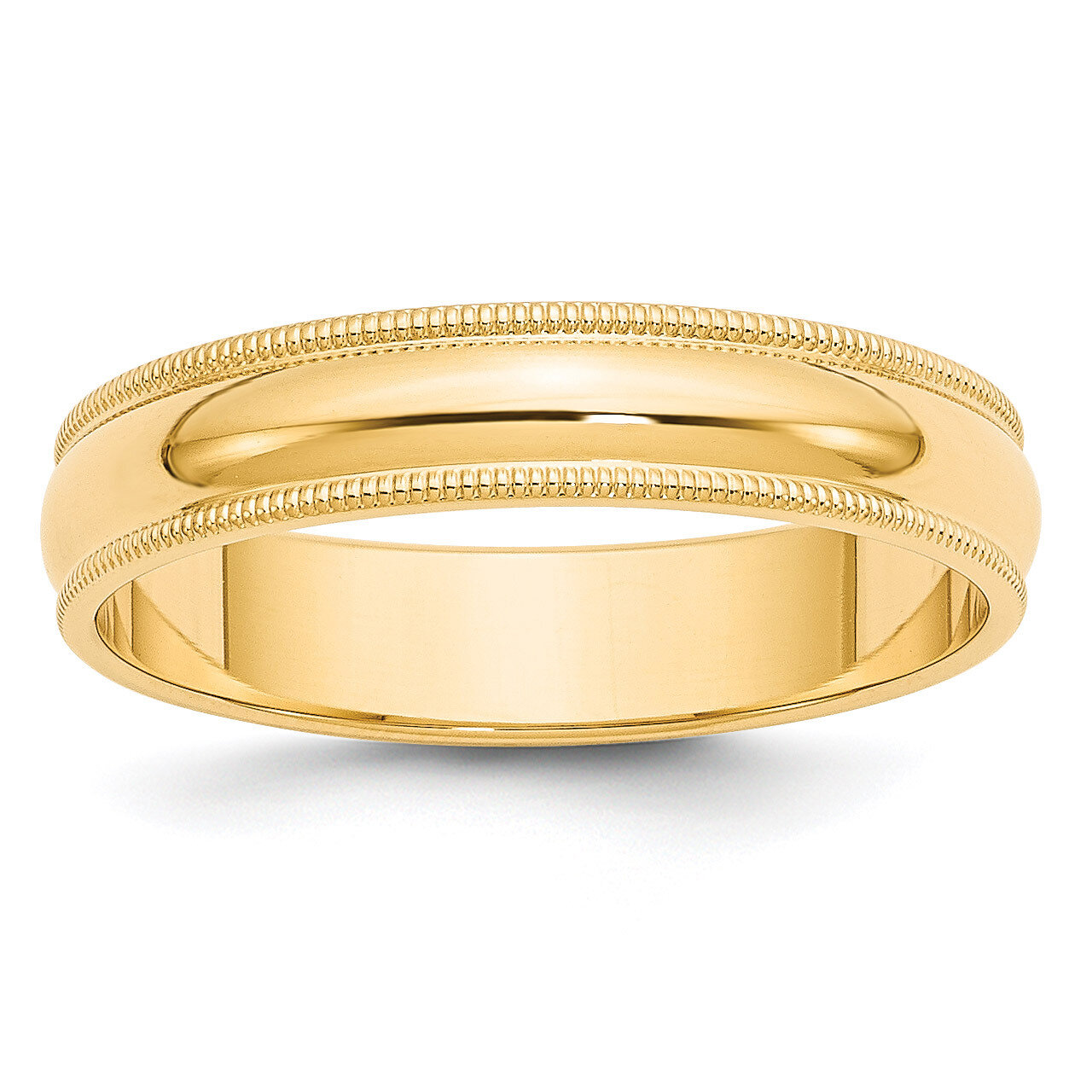 5mm Milgrain Half-Round Wedding Band 14k Gold M050 Engravable, MPN: M050, 886774301532