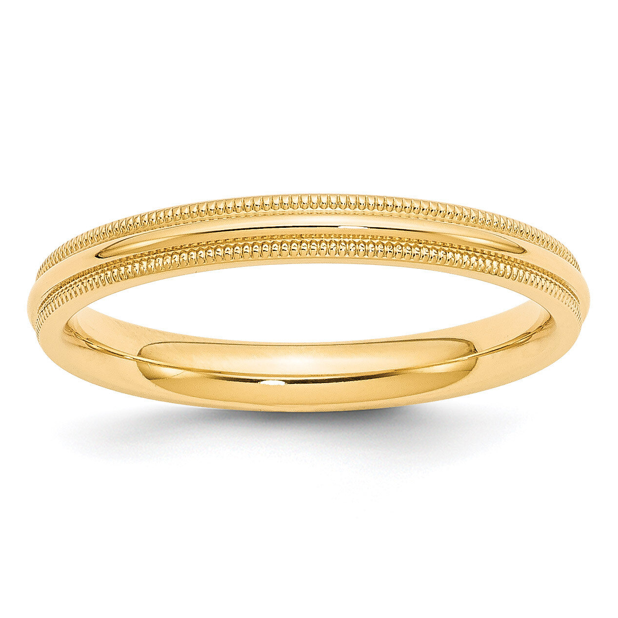 3mm Milgrain Comfort Fit Band 14k Yellow Gold MC030 Engravable, MPN: MC030, 886774488011