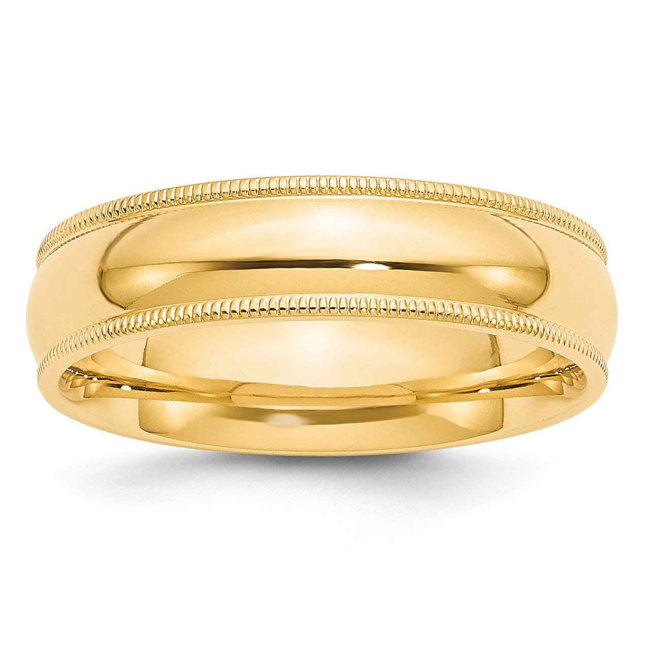 6mm Milgrain Comfort Wedding Band 14k Gold MC060 Engravable, MPN: MC060, 886774488608