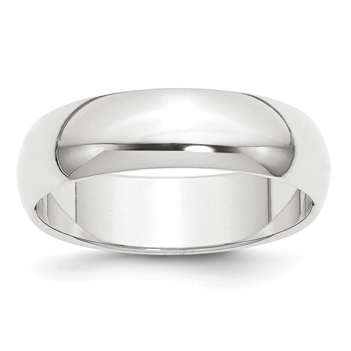 6mm Half-Round Featherweight Band Platinum PLWHR060 Engravable, MPN: PLWHR060, 886774276182