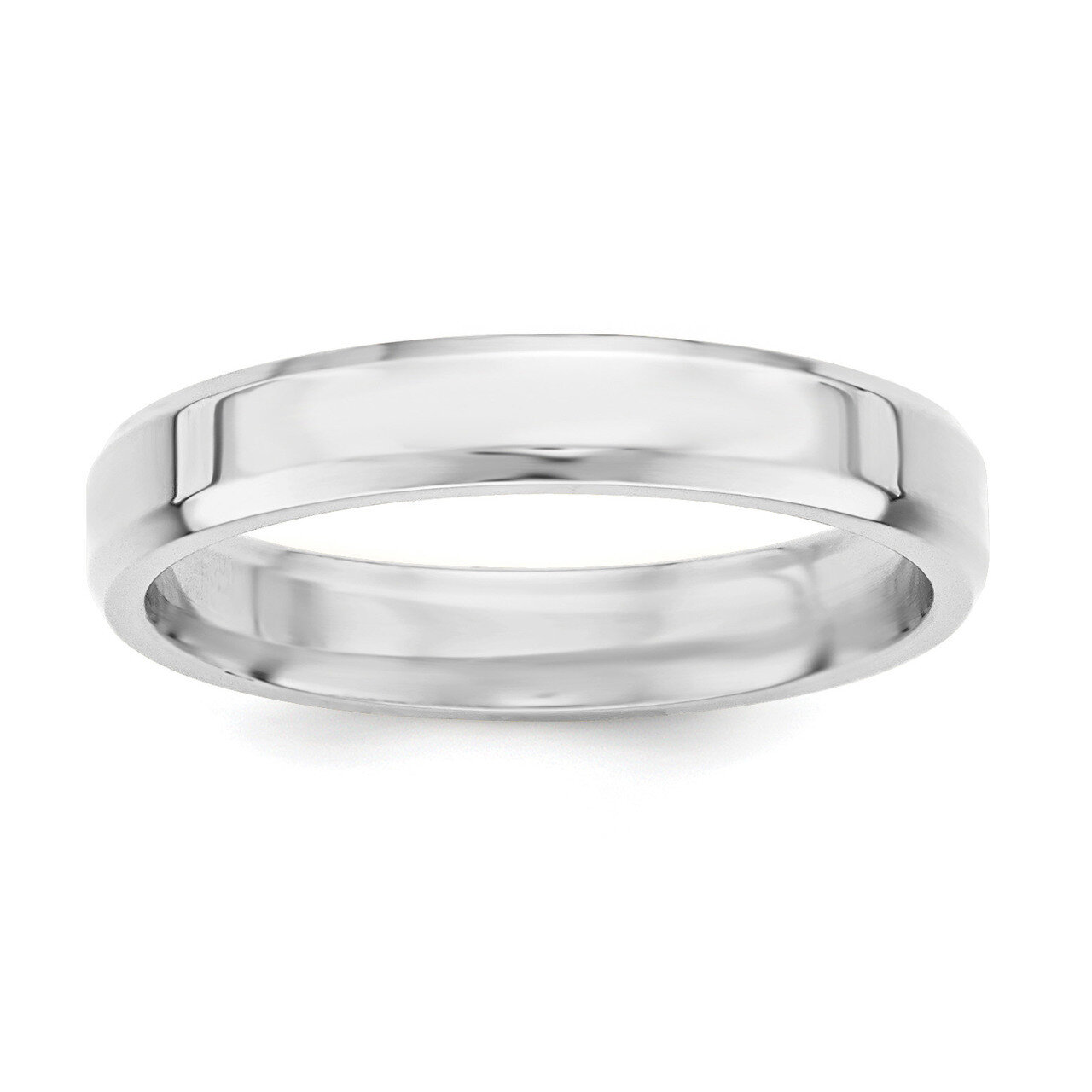 4mm Bevel Edge Sterling Silver QBEC040 Engravable, MPN: QBEC040, 886774293097