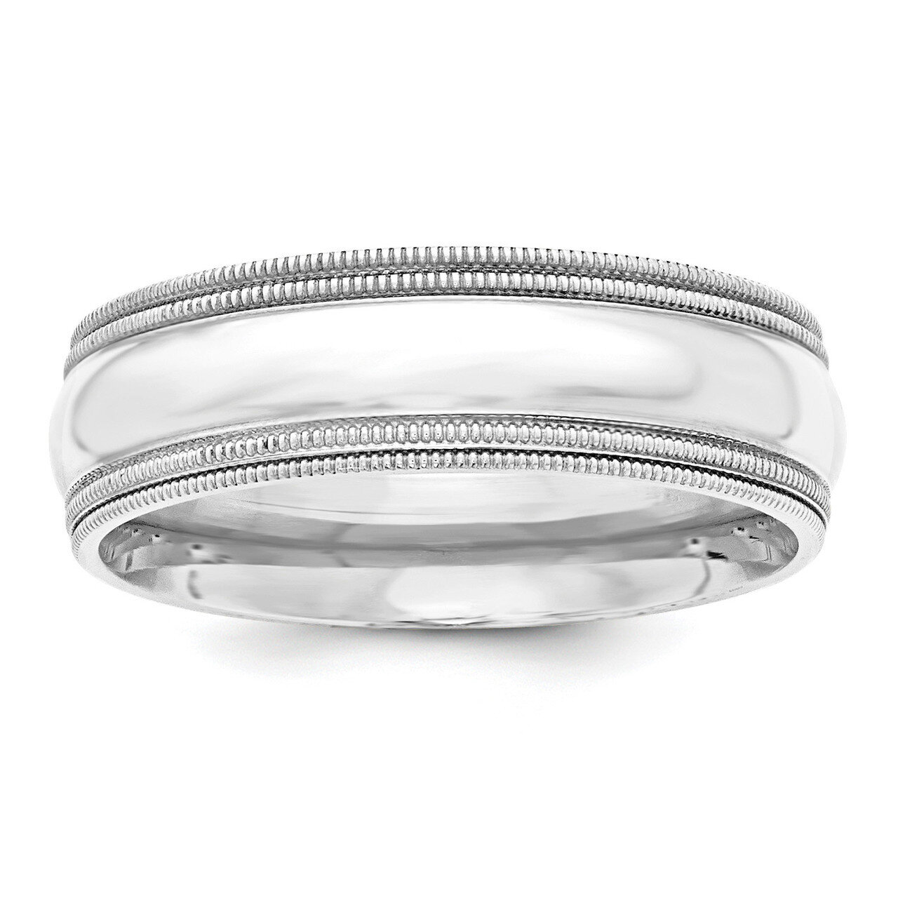 7mm Comfort Fit Double Milgrain Sterling Silver QDMC070 Engravable, MPN: QDMC070, 886774266206