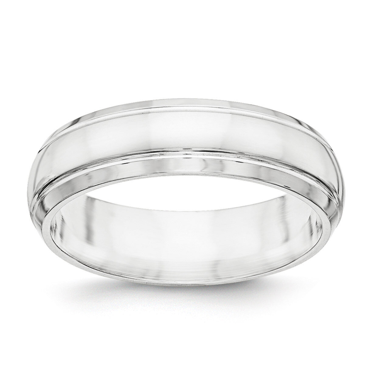 6mm Polished Fancy Band Sterling Silver QWB105 Engravable, MPN: QWB105, 886774333137