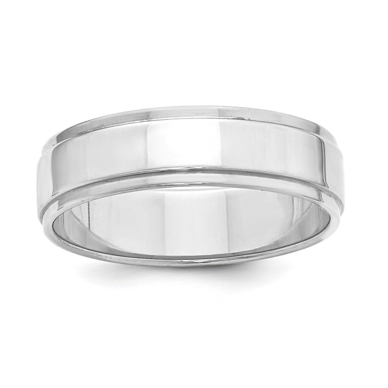 6mm Flat with Step Edge Sterling Silver QWFE060 Engravable, MPN: QWFE060, 886774267029