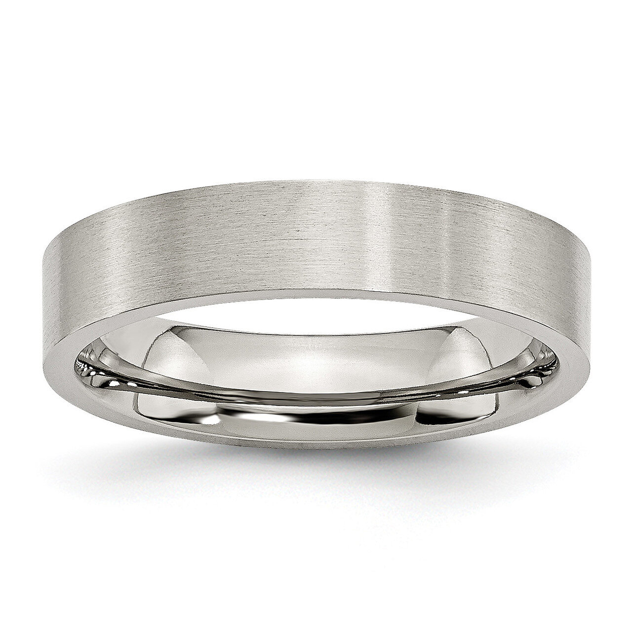 Flat 5mm Brushed Band Stainless Steel SR4 Engravable, MPN: SR4, 883957737003