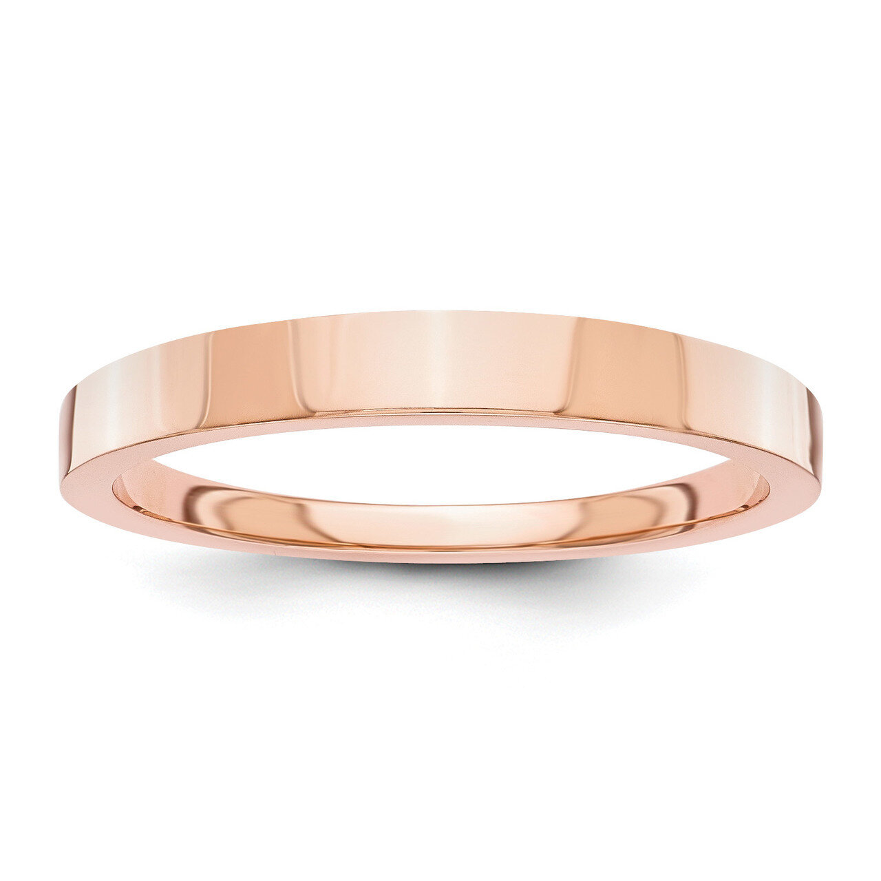 3mm Tapered Polished Band 14k Rose Gold STK12, MPN: STK12, 886774402901