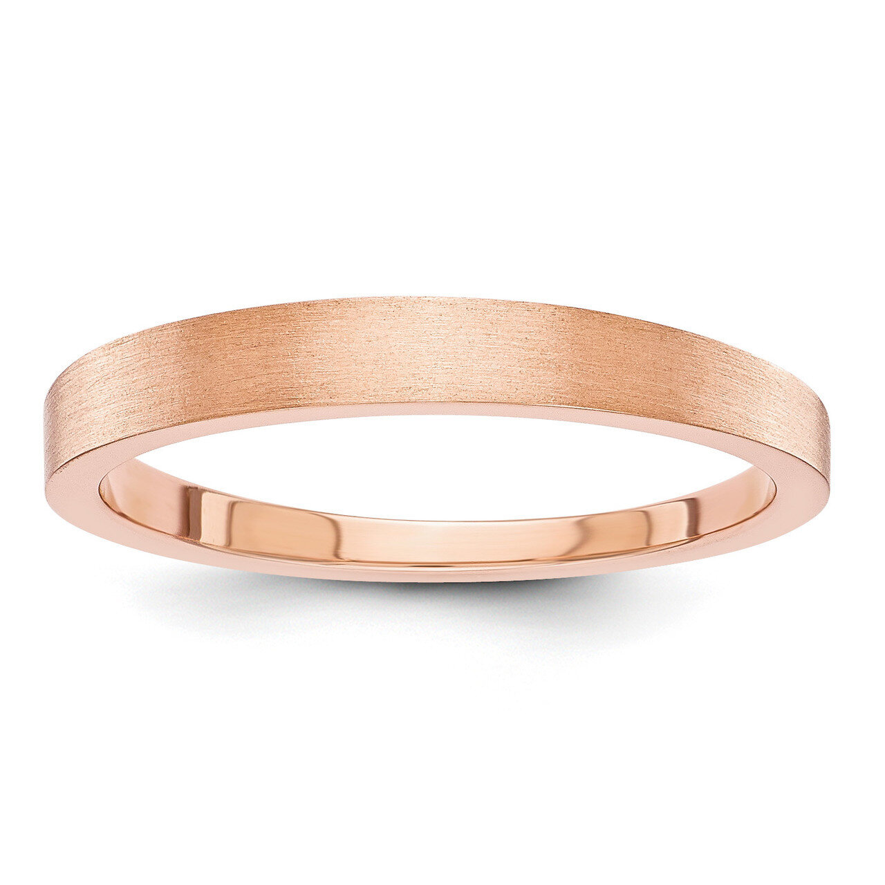 3mm Satin Tapered Band 14k Rose Gold STK15, MPN: STK15, 886774403212