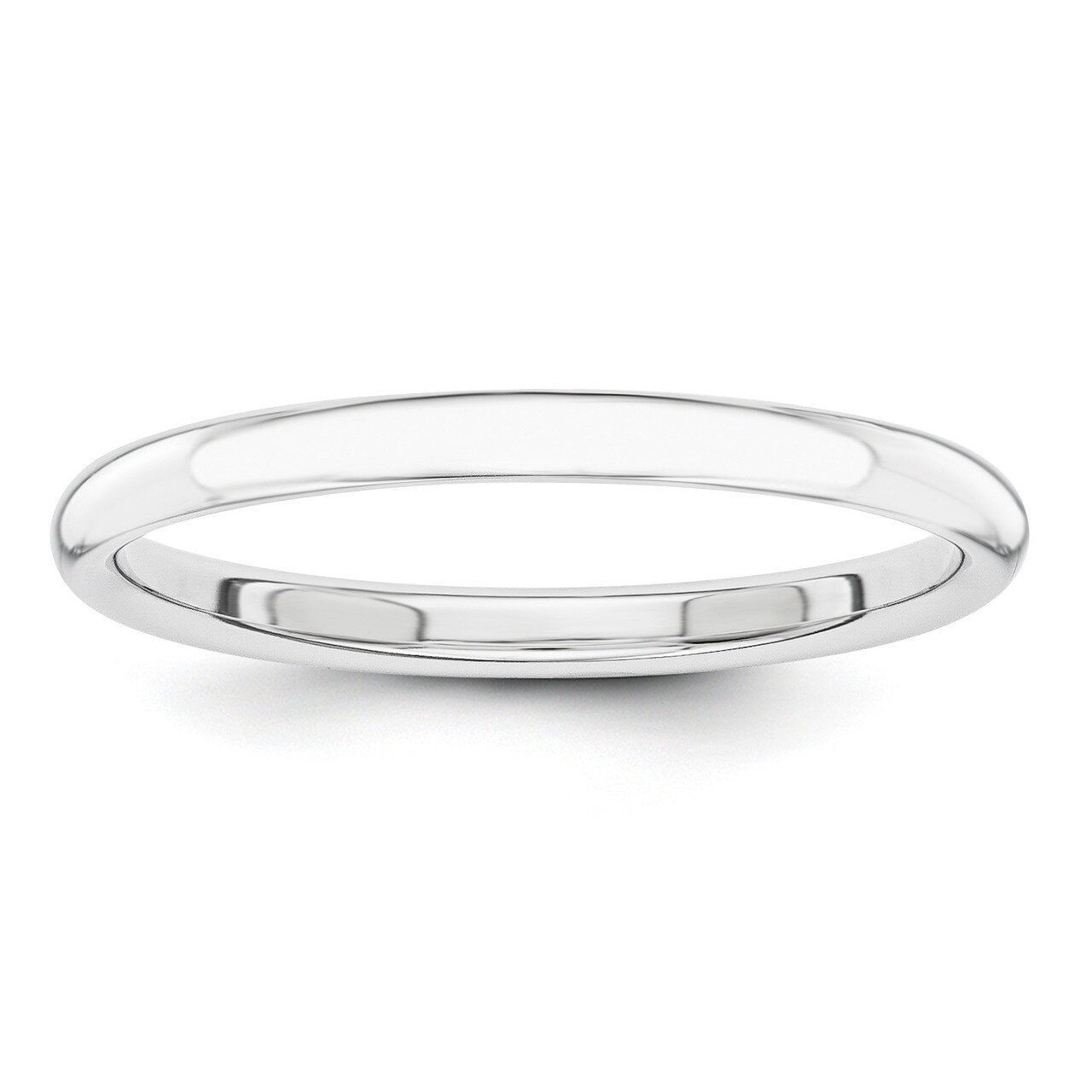 Polished 2mm Band 14k White Gold STK5, MPN: STK5, 886774489957