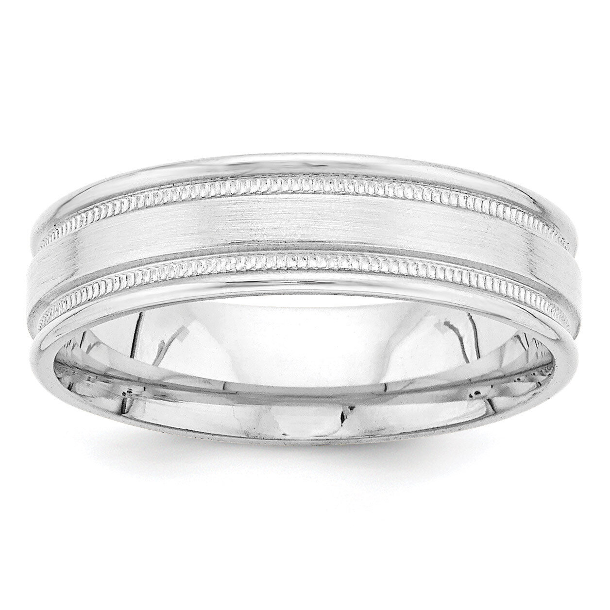 Heavy Comfort Fit Fancy Band 14k White Gold WB102, MPN: WB102, 886774490618