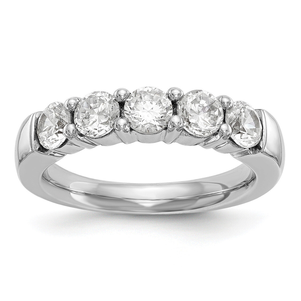 5-Stone Diamond Band 14k White Gold RM3175B-110-WAA, MPN: RM3175B-110-WAA, 883957865607