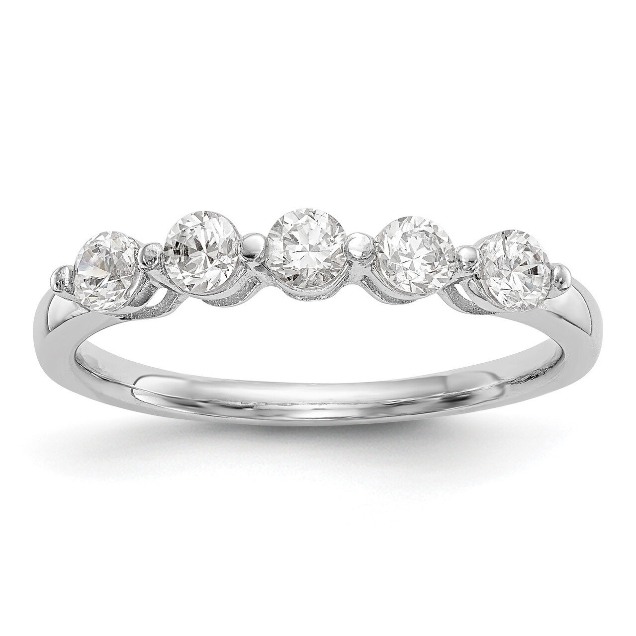 5-Stone Diamond Band 14k White Gold RM3182B-075-WAA, MPN: RM3182B-075-WAA, RM3182B-075-WAA_HOM