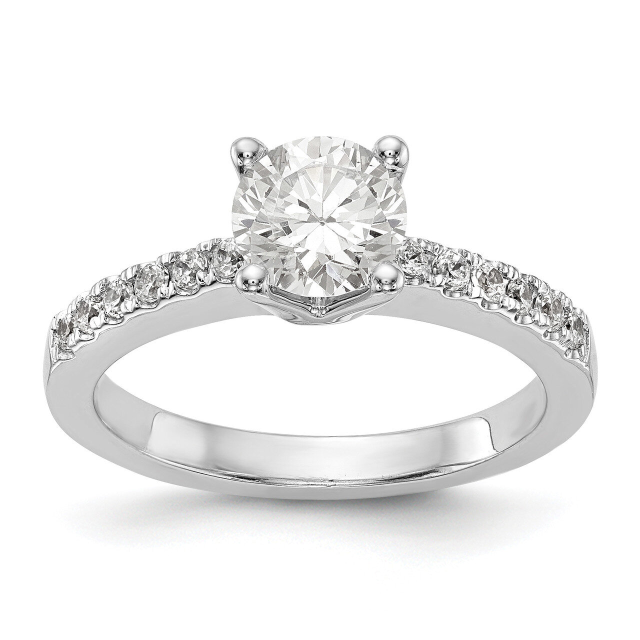 Diamond Semi-Mount Engagement Ring 14k White Gold RM2593E-100-WAA