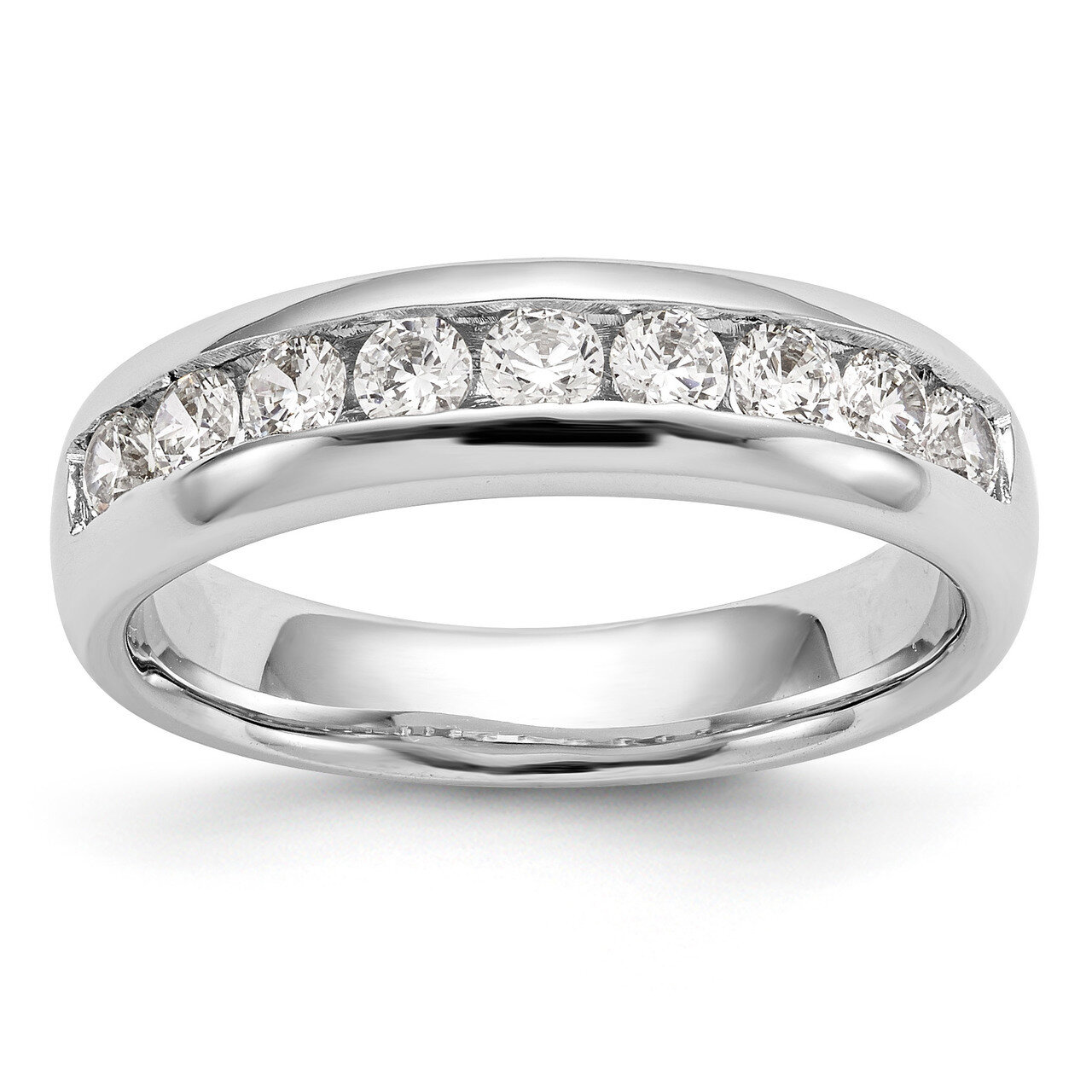 9-Stone Diamond Channel Band 14k White Gold RM3314B-071-WAA, MPN: RM3314B-071-WAA, RM3314B-071-WAA_…