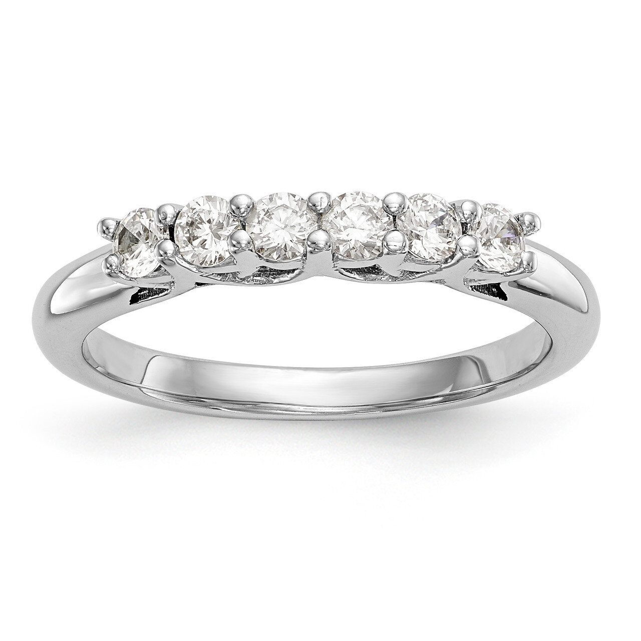 6-Stone Diamond Band 14k White Gold RM3185B-056-WAA, MPN: RM3185B-056-WAA, RM3185B-056-WAA_HOM