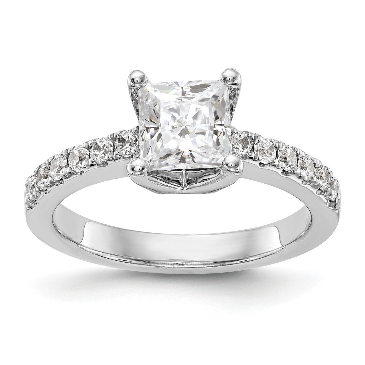 Diamond Semi-Mount Engagement Ring 14k White Gold RM2636E-100-WAA